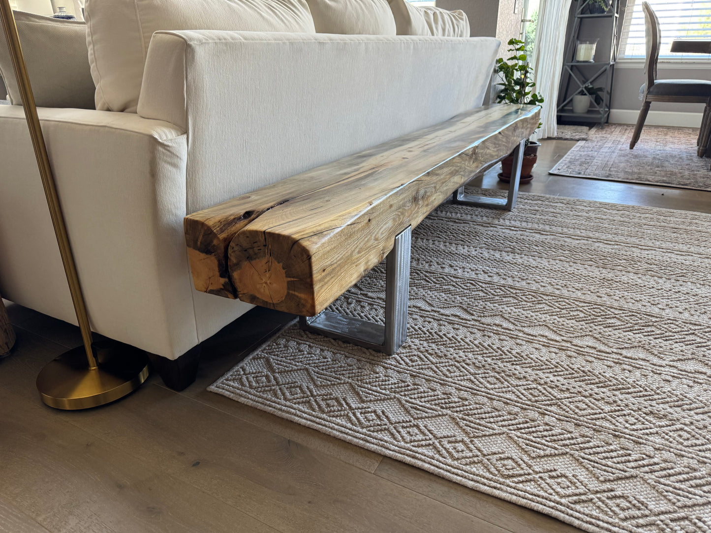 This Bench => 90” Long x 11” Wide x 18” Tall | 6 1/2” Thick Top