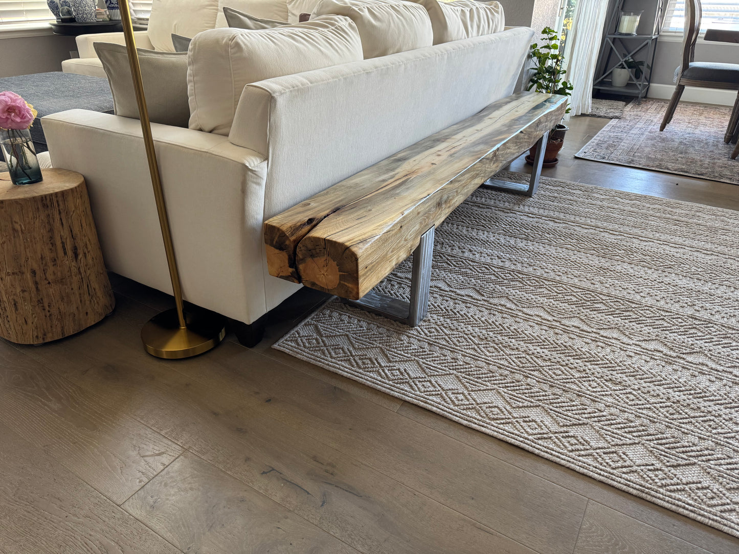 This Bench => 90” Long x 11” Wide x 18” Tall | 6 1/2” Thick Top