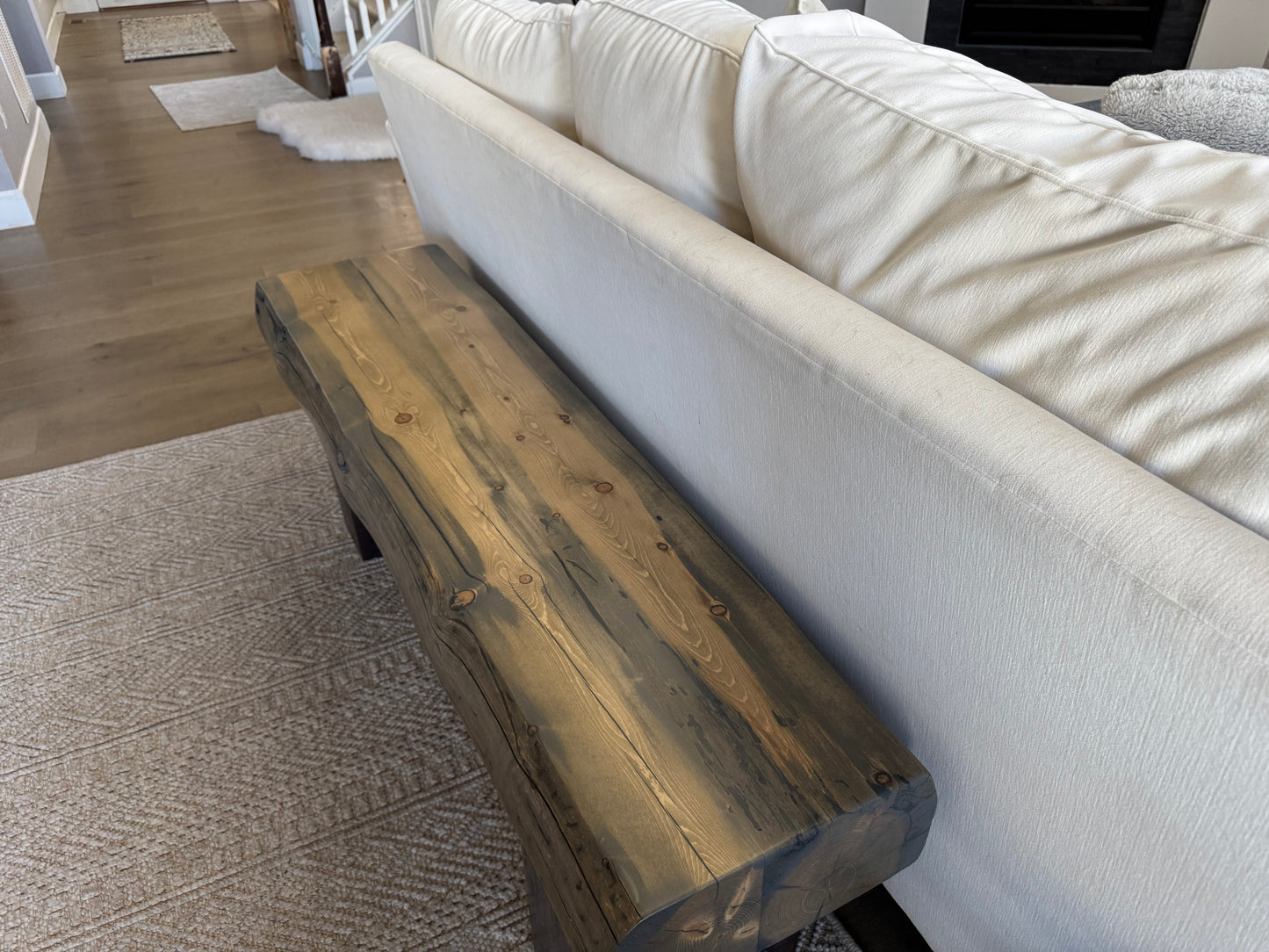 This Bench =>55” Long x 13” Wide x 18” Tall | 5 1/2” Thick Top