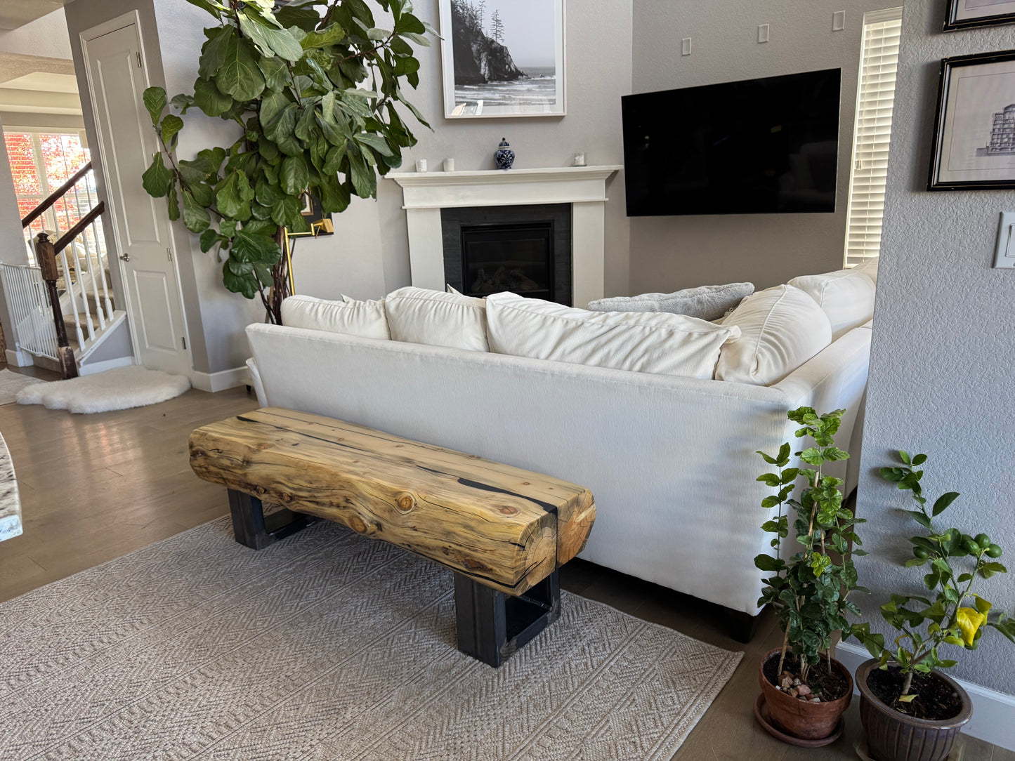 This Bench => 62” Long x 17” Wide x 18” Tall | 8” Thick Top