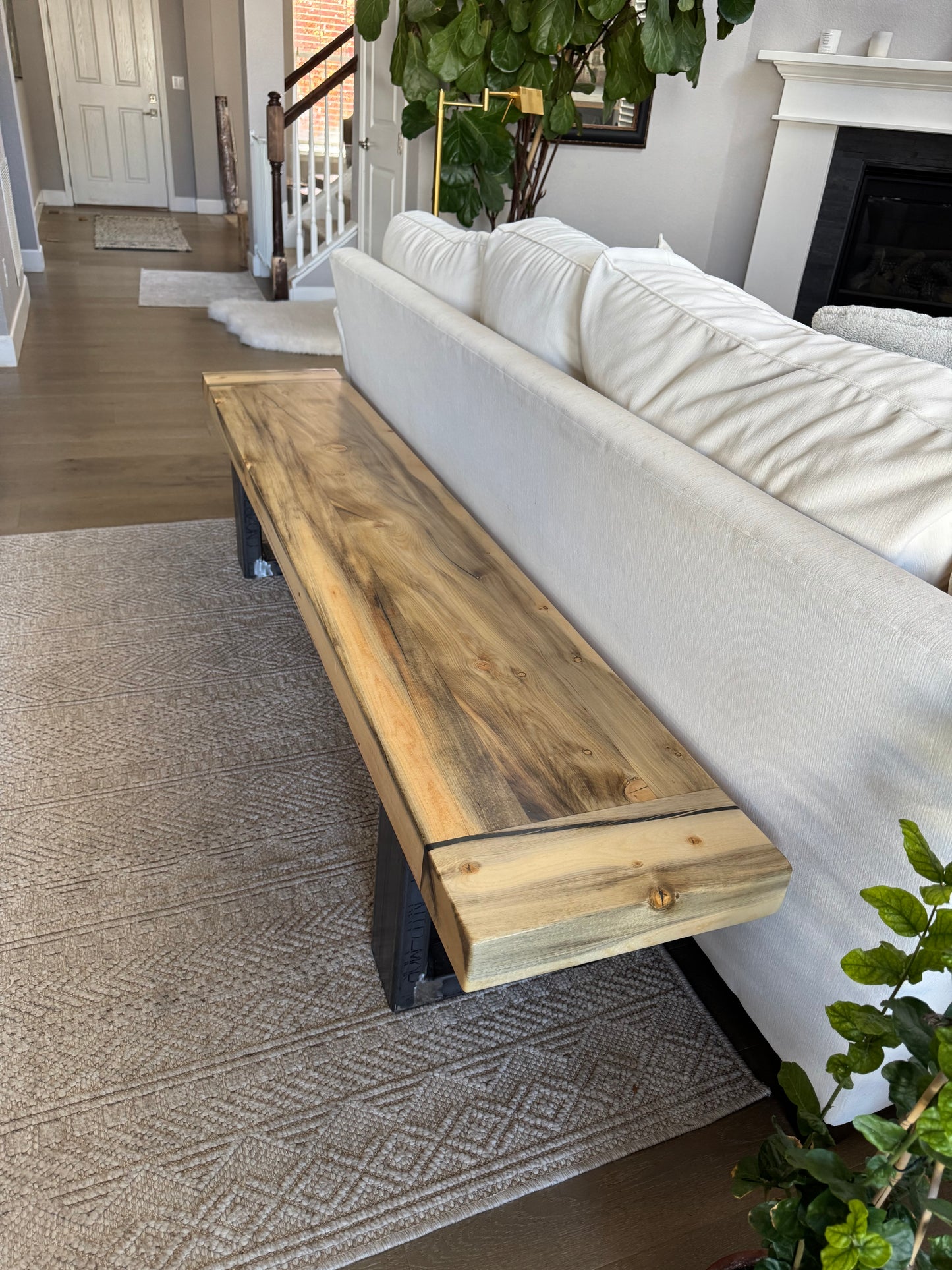This Bench => 83” Long x 15” Wide x 18” Tall | 2 3/4” Thick Top