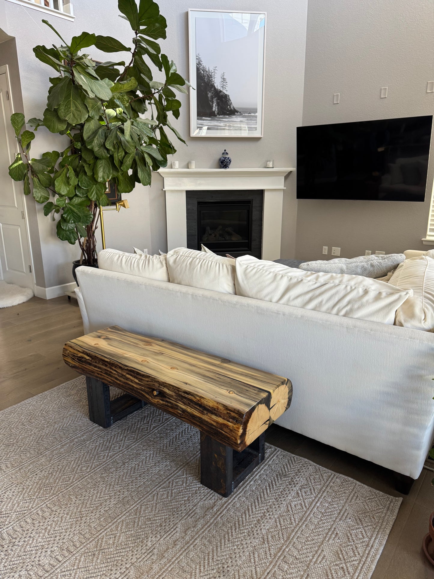 This Bench => 48” Long x 17” Wide x 18” Tall | 6 1/2” Thick Top