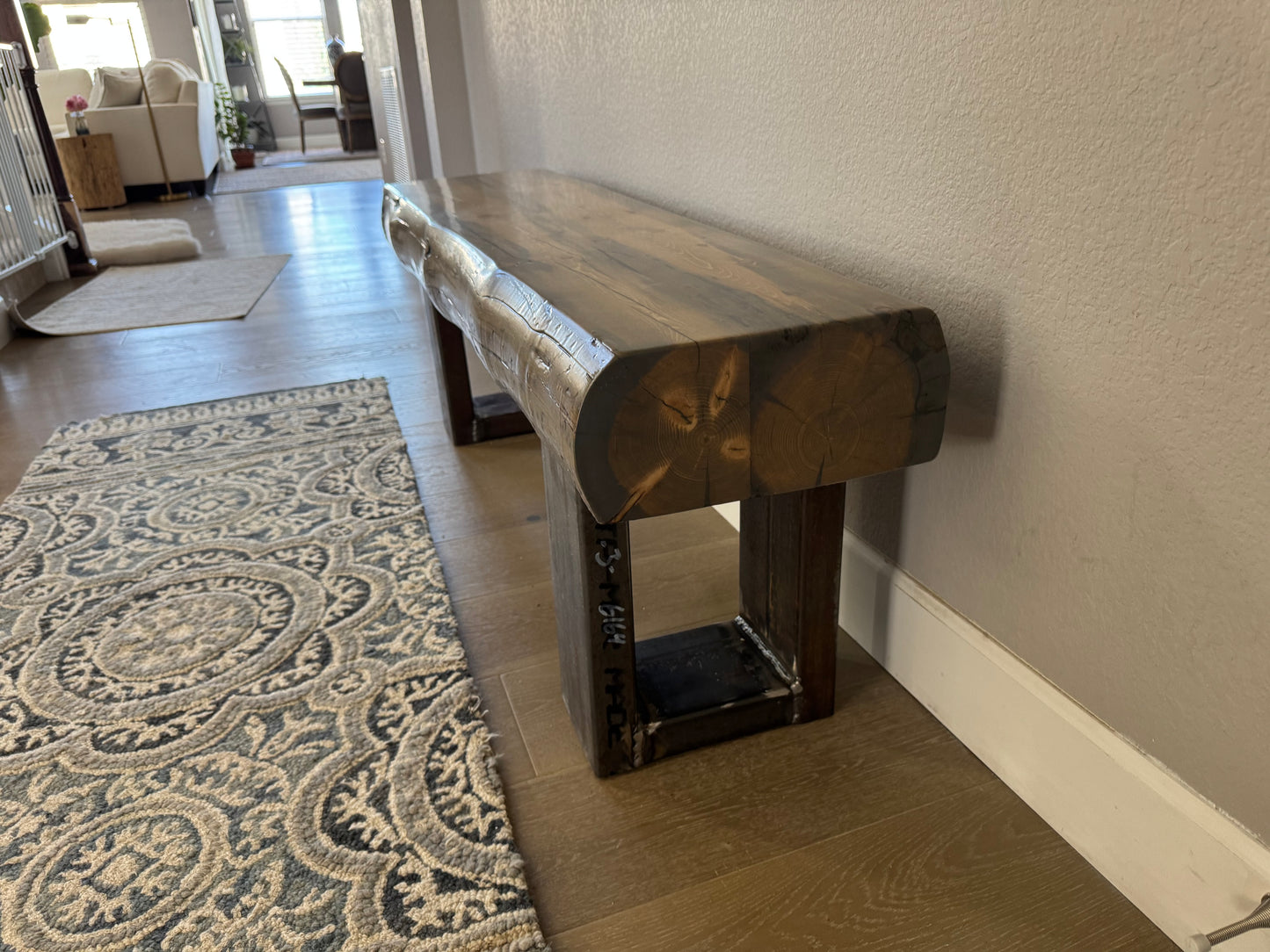 This Bench =>55” Long x 13” Wide x 18” Tall | 5 1/2” Thick Top