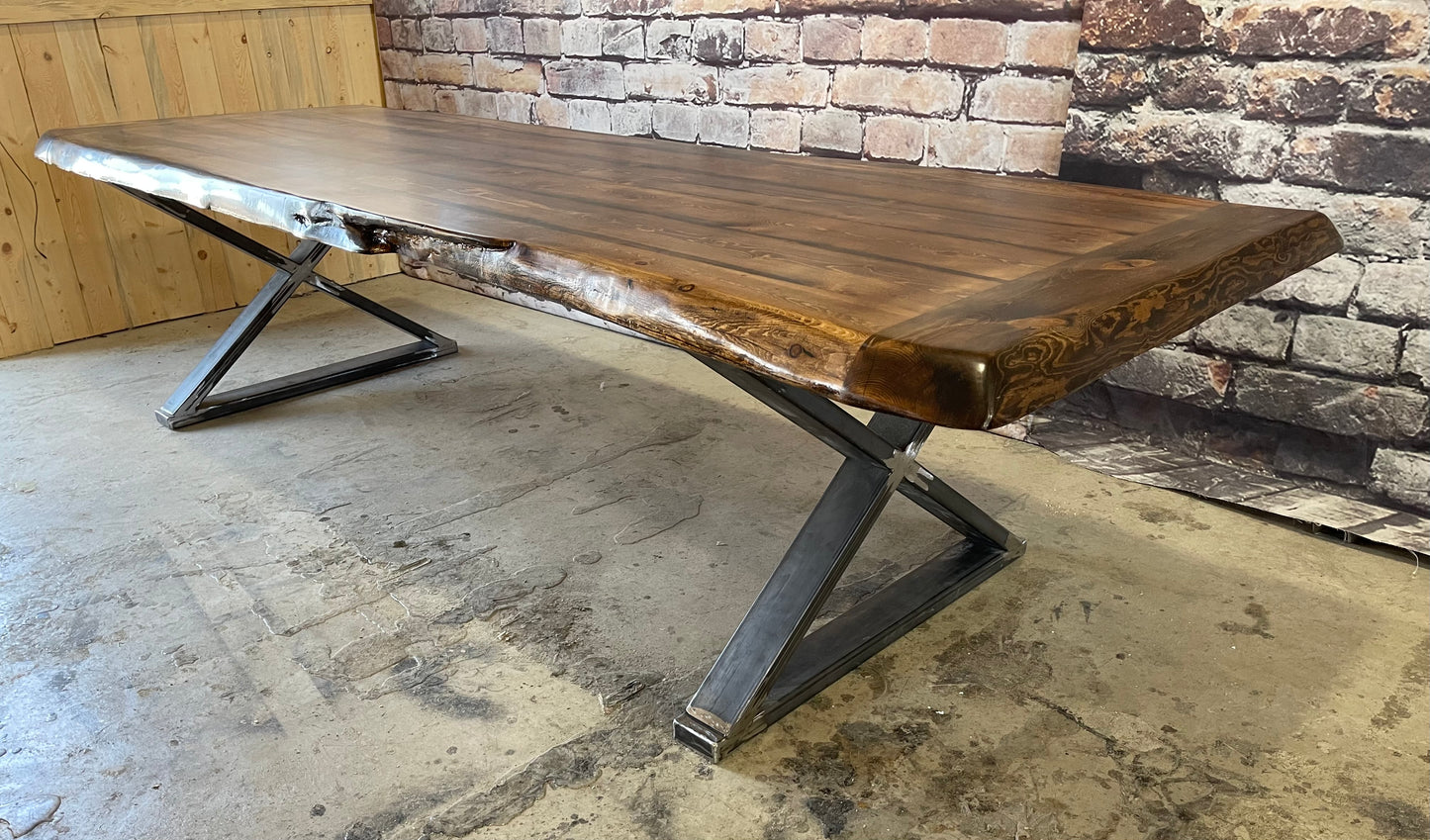 120" Long x  41" Wide x 30" Tall -Provincial Stain