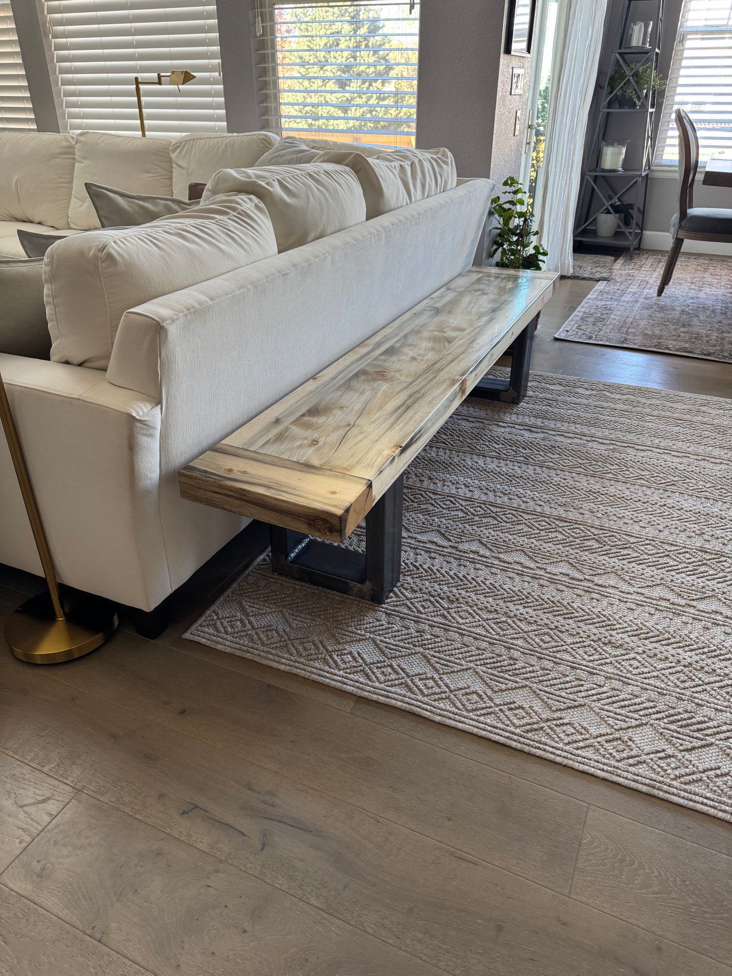 This Bench => 83” Long x 15” Wide x 18” Tall | 2 3/4” Thick Top