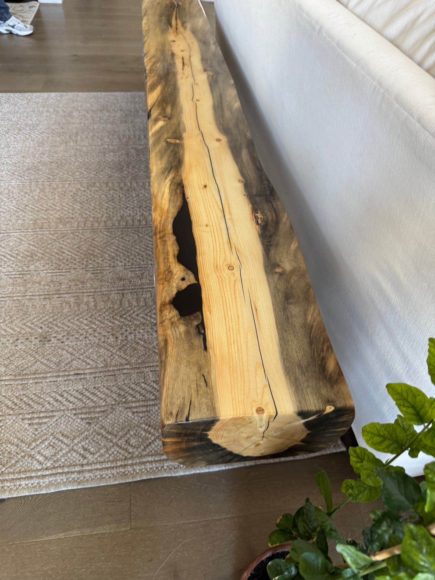 This Bench => 90” Long x 11” Wide x 18” Tall | 6 1/2” Thick Top