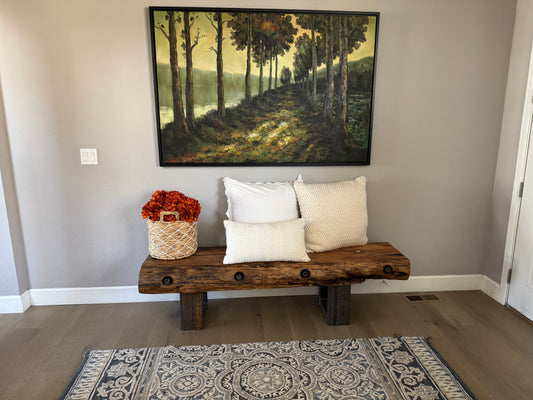 This Bench => 72” Long x 18” Wide & 18” Tall