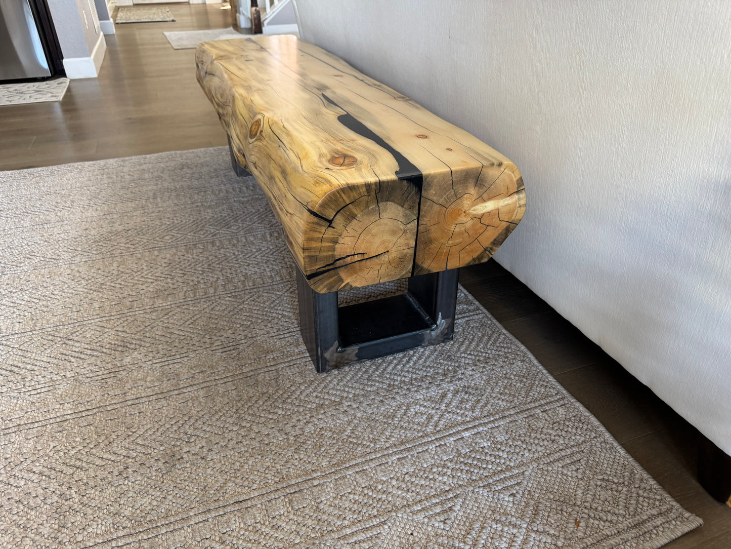 This Bench => 62” Long x 17” Wide x 18” Tall | 8” Thick Top