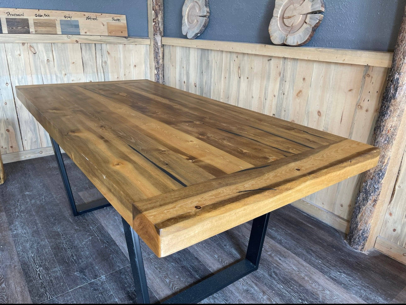 72" Long x 36" Wide x 30" Tall - Honey Stain