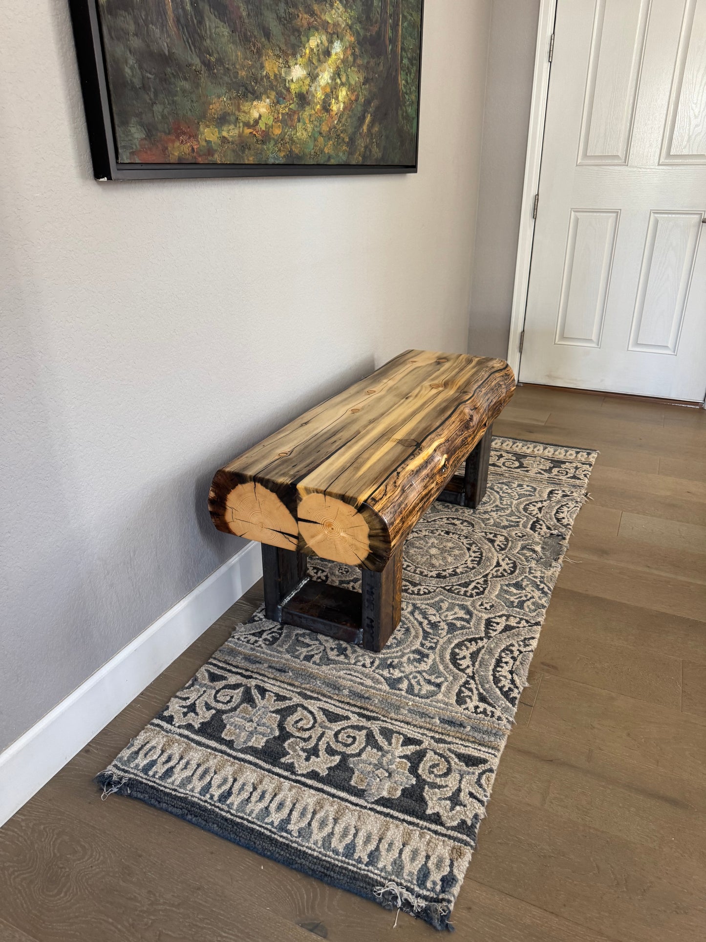 This Bench => 48” Long x 17” Wide x 18” Tall | 6 1/2” Thick Top