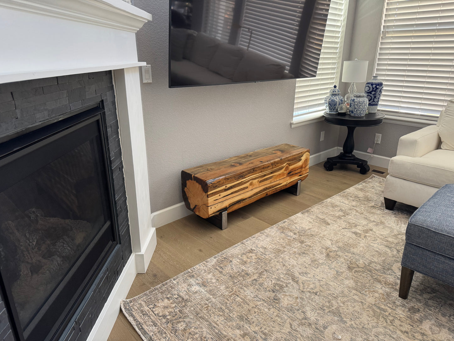 This Bench => 51” Long x 13”Wide x 18” Tall | 13” Thick Top