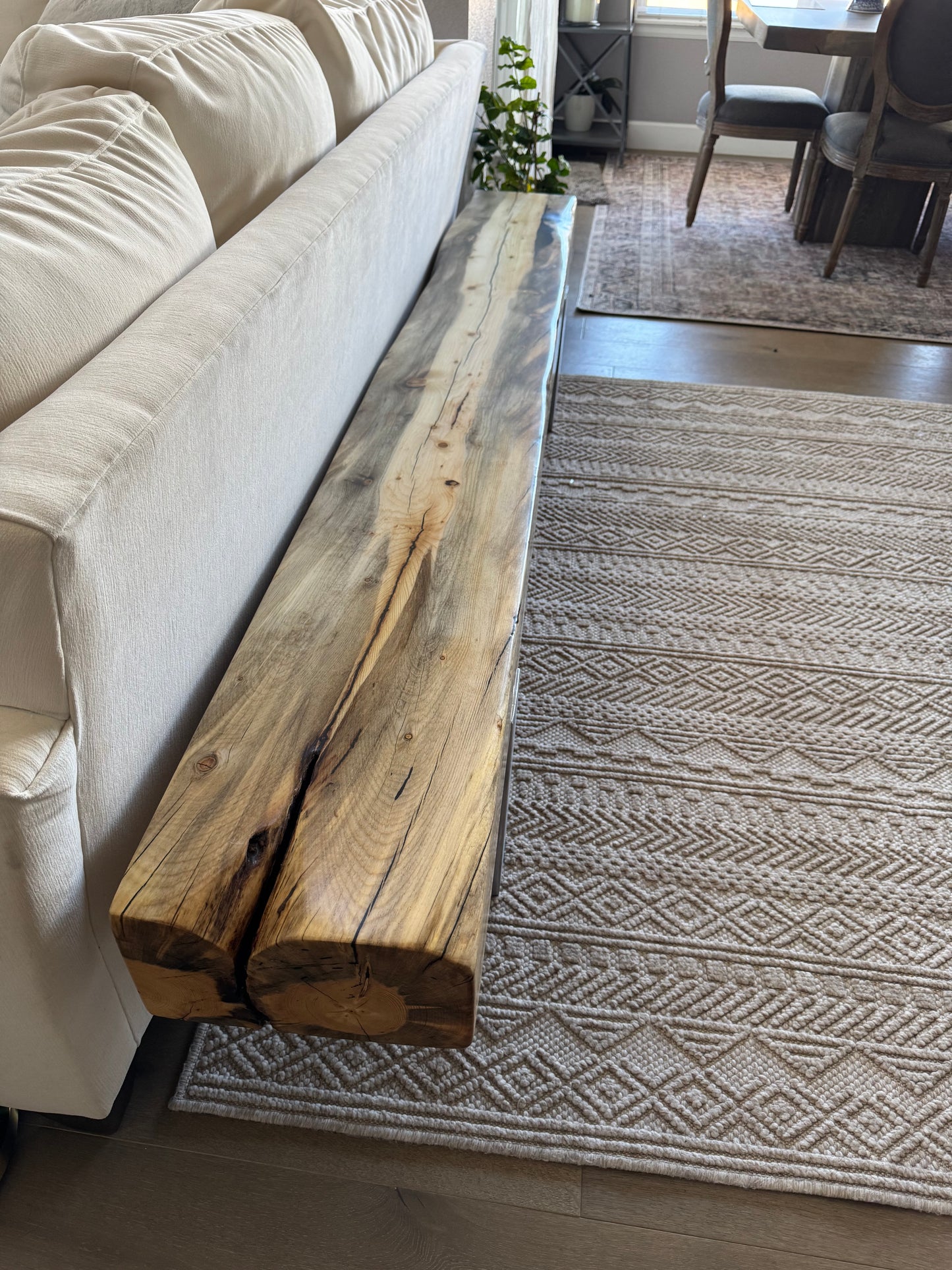 This Bench => 90” Long x 11” Wide x 18” Tall | 6 1/2” Thick Top