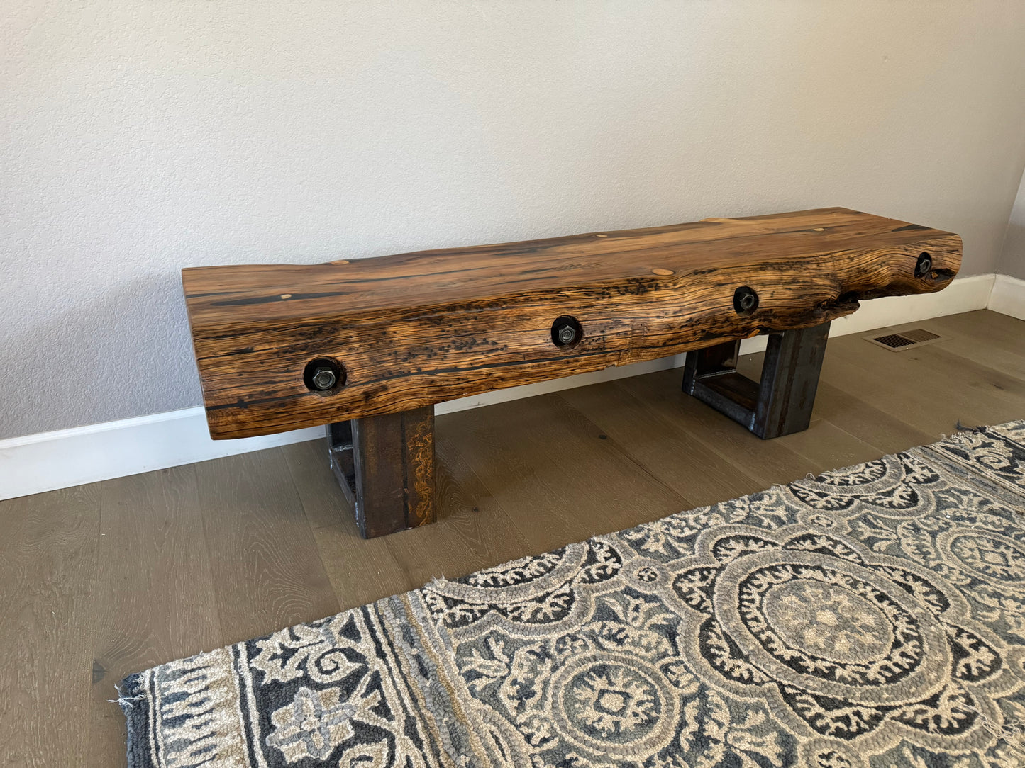 This Bench => 72” Long x 18” Wide & 18” Tall