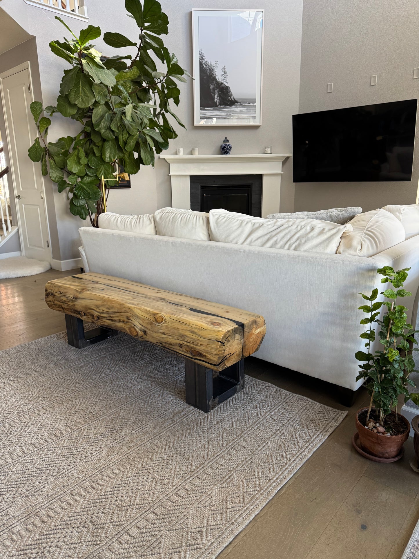 This Bench => 62” Long x 17” Wide x 18” Tall | 8” Thick Top