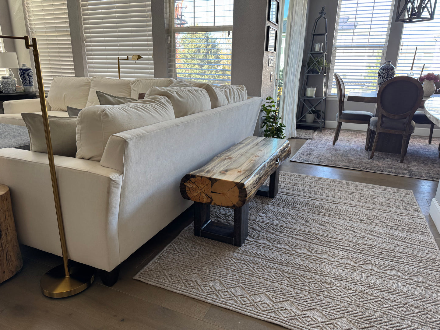 This Bench => 48” Long x 17” Wide x 18” Tall | 6 1/2” Thick Top