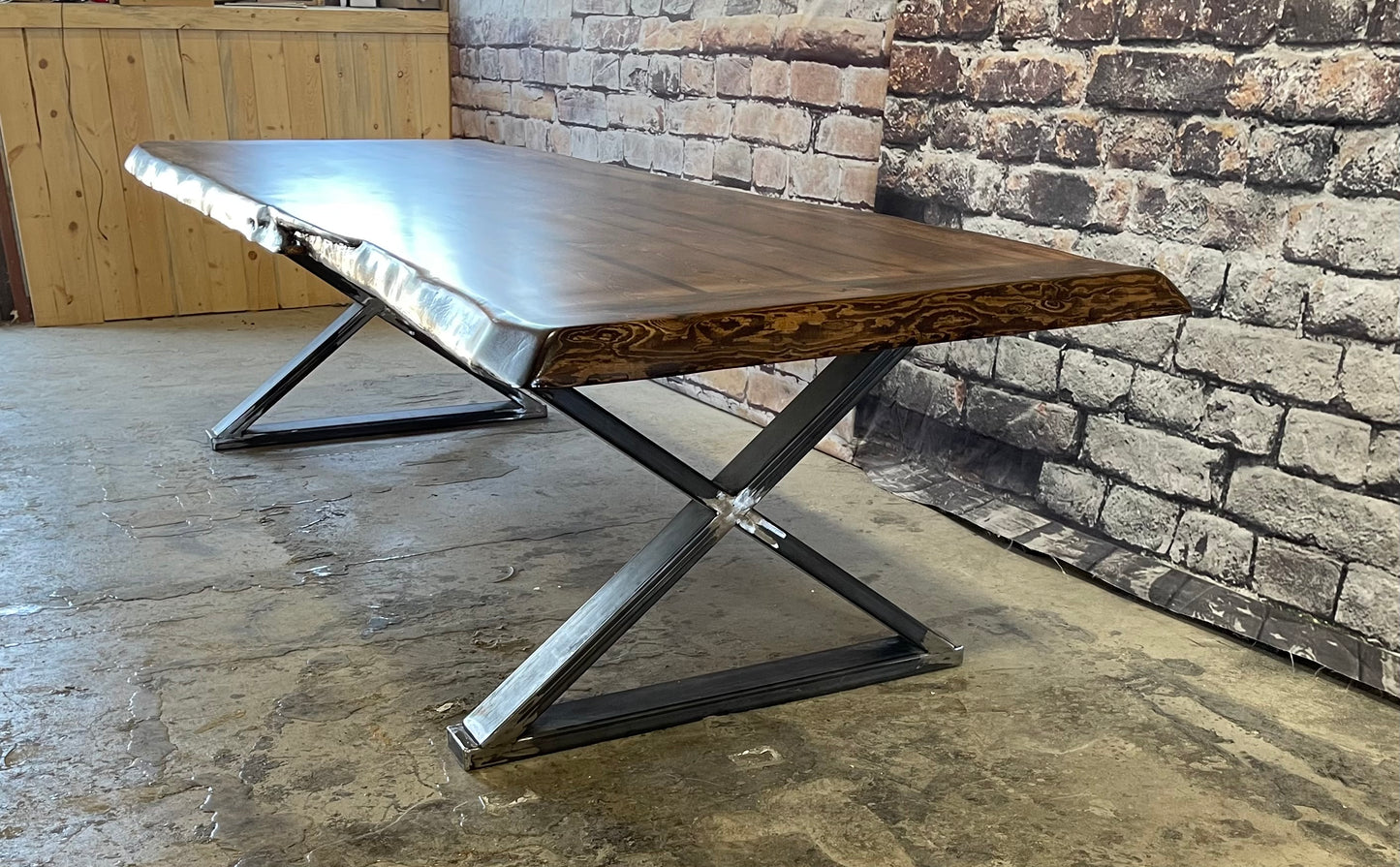 120" Long x  41" Wide x 30" Tall -Provincial Stain