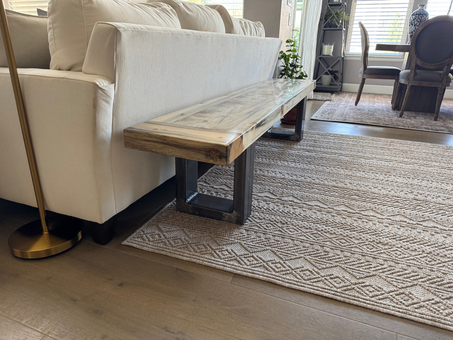 This Bench => 83” Long x 15” Wide x 18” Tall | 2 3/4” Thick Top