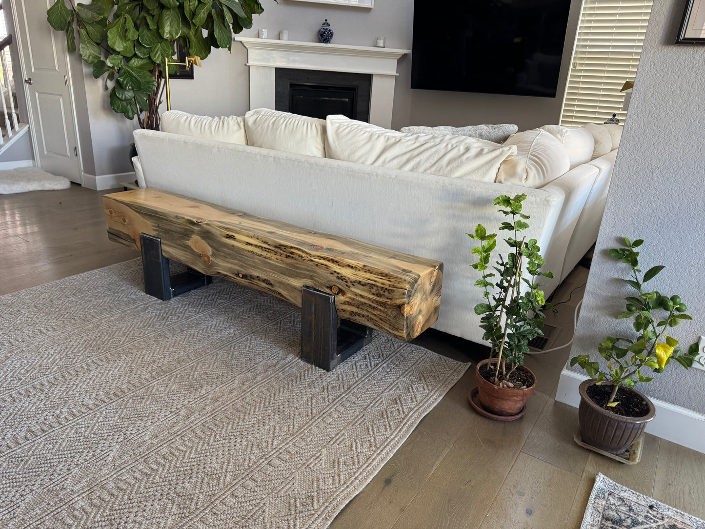 This Bench =>72” Long x 12” Wide x 18” Tall | 12” Thick Top