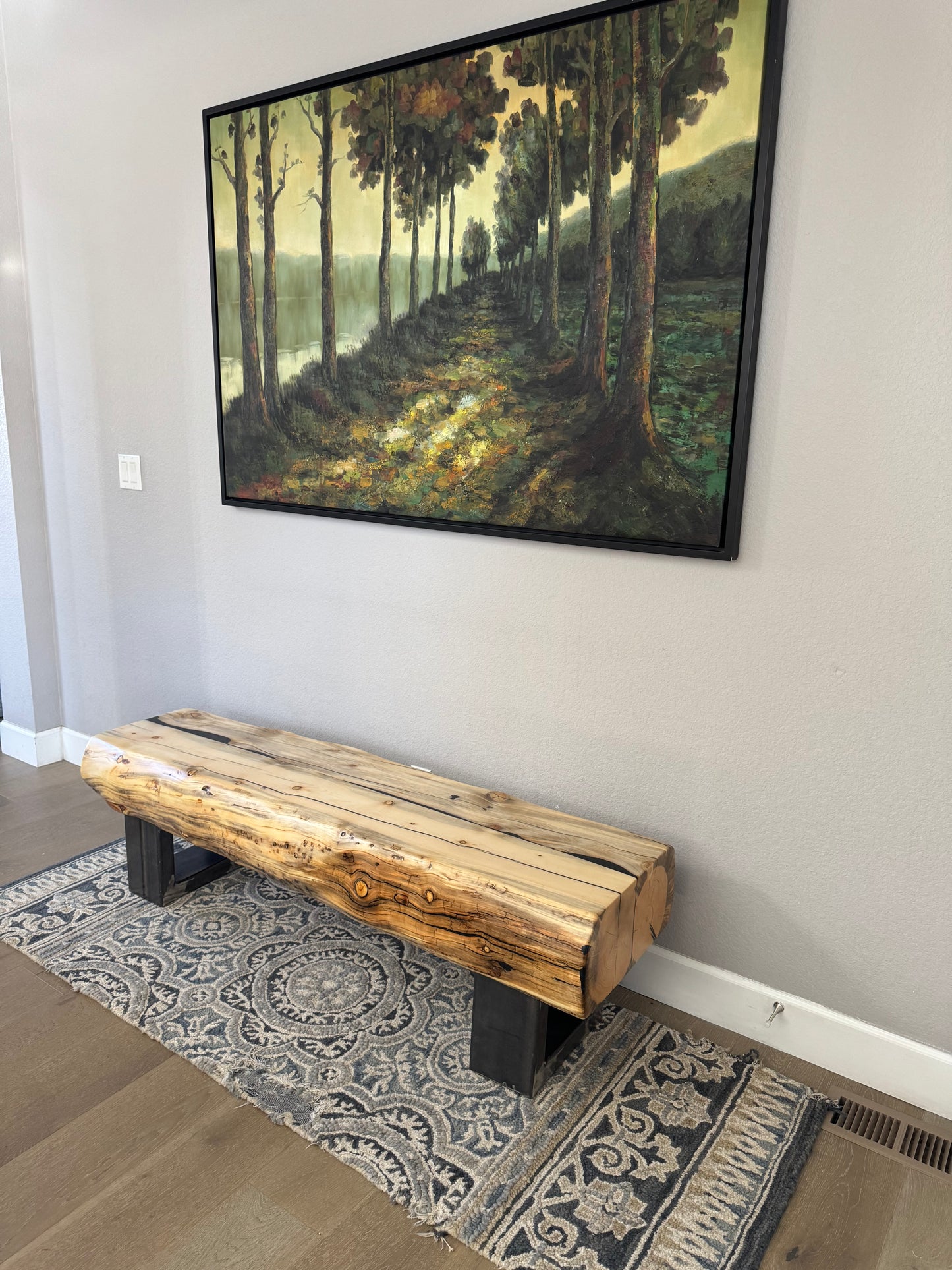 This Bench => 62” Long x 17” Wide x 18” Tall | 8” Thick Top