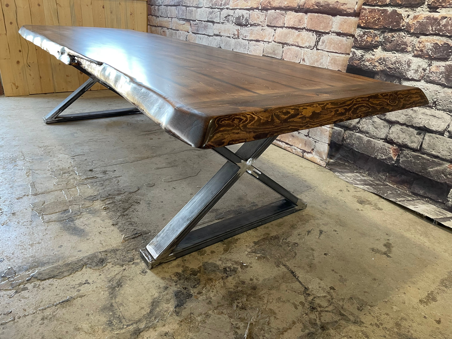 120" Long x  41" Wide x 30" Tall -Provincial Stain