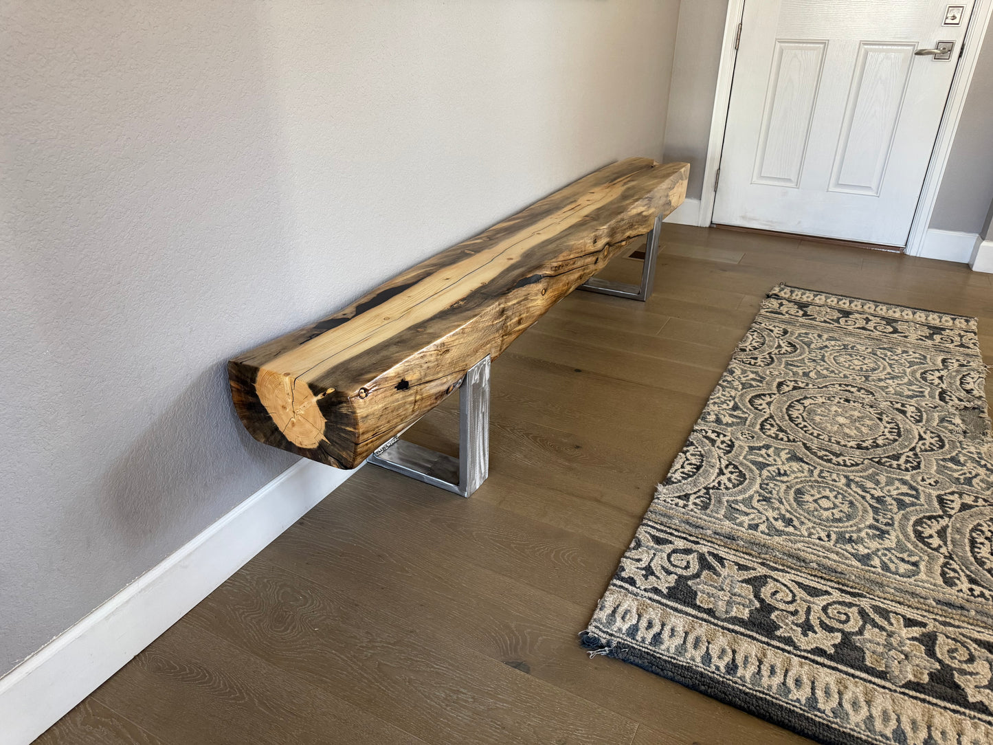 This Bench => 90” Long x 11” Wide x 18” Tall | 6 1/2” Thick Top