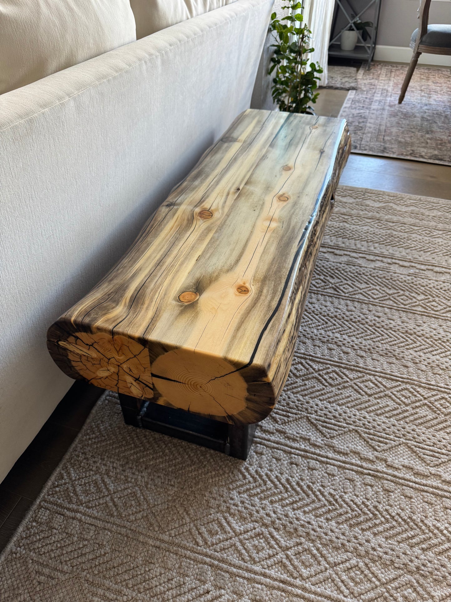 This Bench => 48” Long x 17” Wide x 18” Tall | 6 1/2” Thick Top