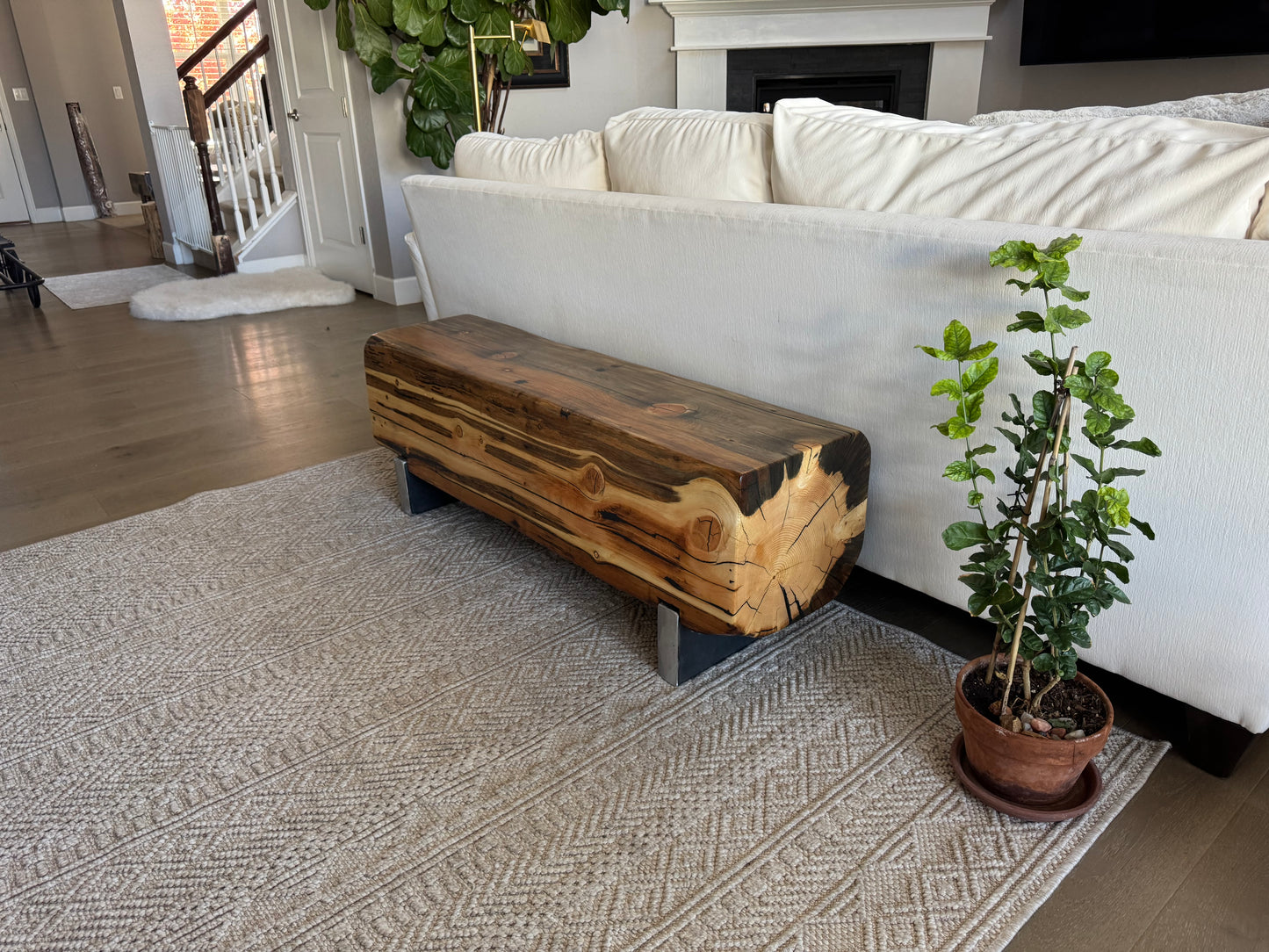This Bench => 51” Long x 13”Wide x 18” Tall | 13” Thick Top