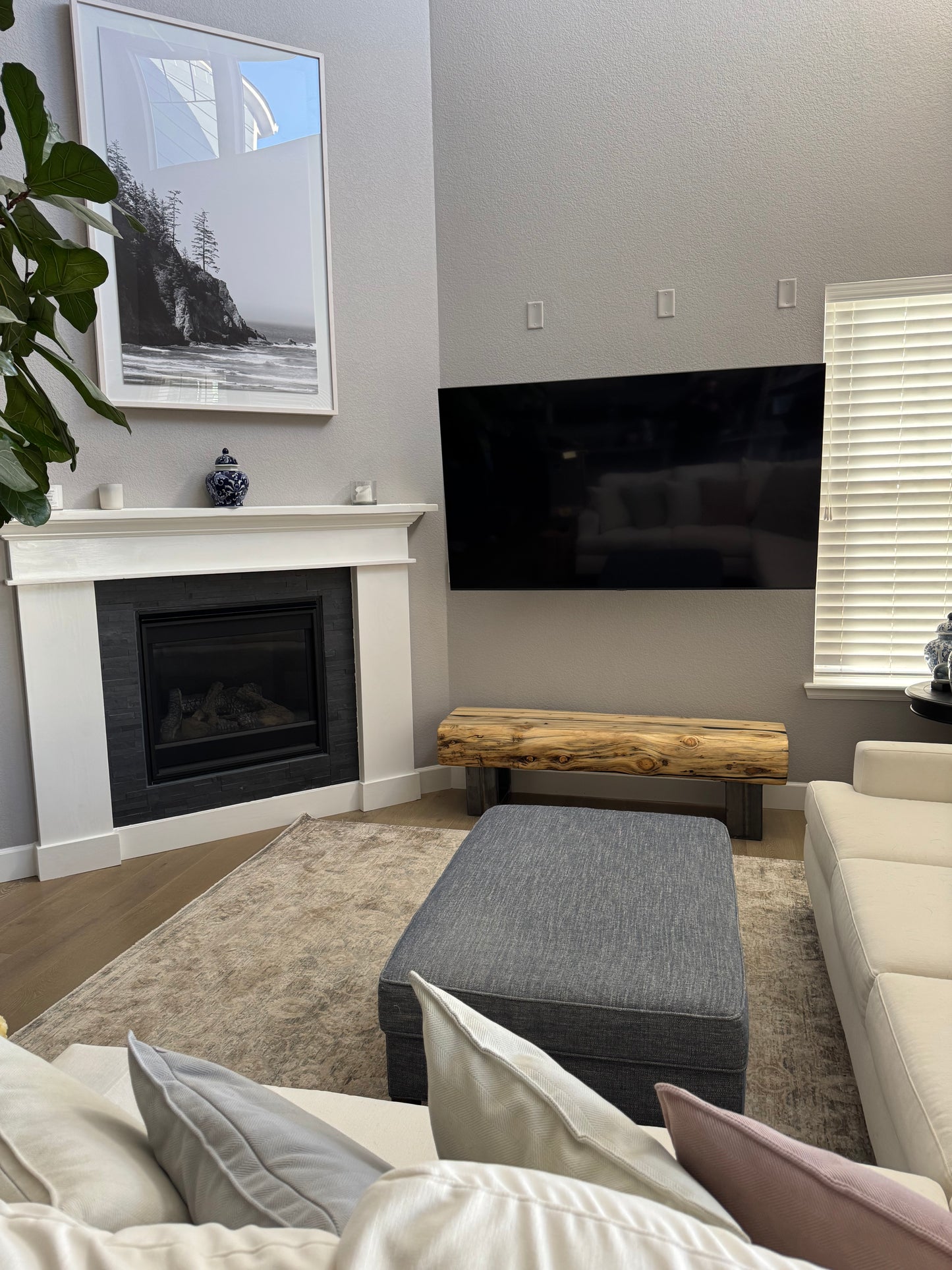 This Bench => 62” Long x 17” Wide x 18” Tall | 8” Thick Top