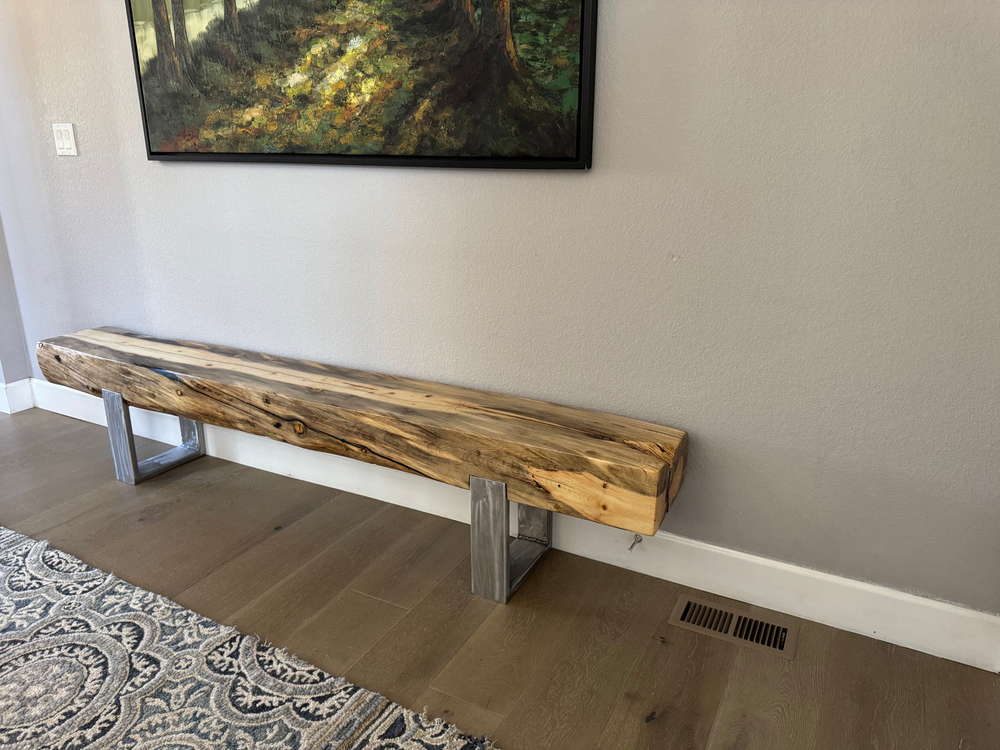This Bench => 90” Long x 11” Wide x 18” Tall | 6 1/2” Thick Top