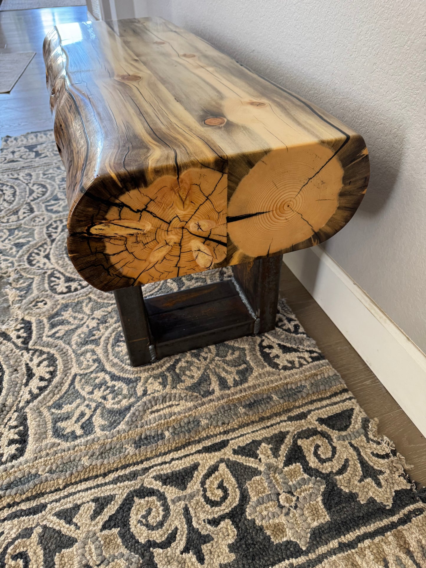 This Bench => 48” Long x 17” Wide x 18” Tall | 6 1/2” Thick Top