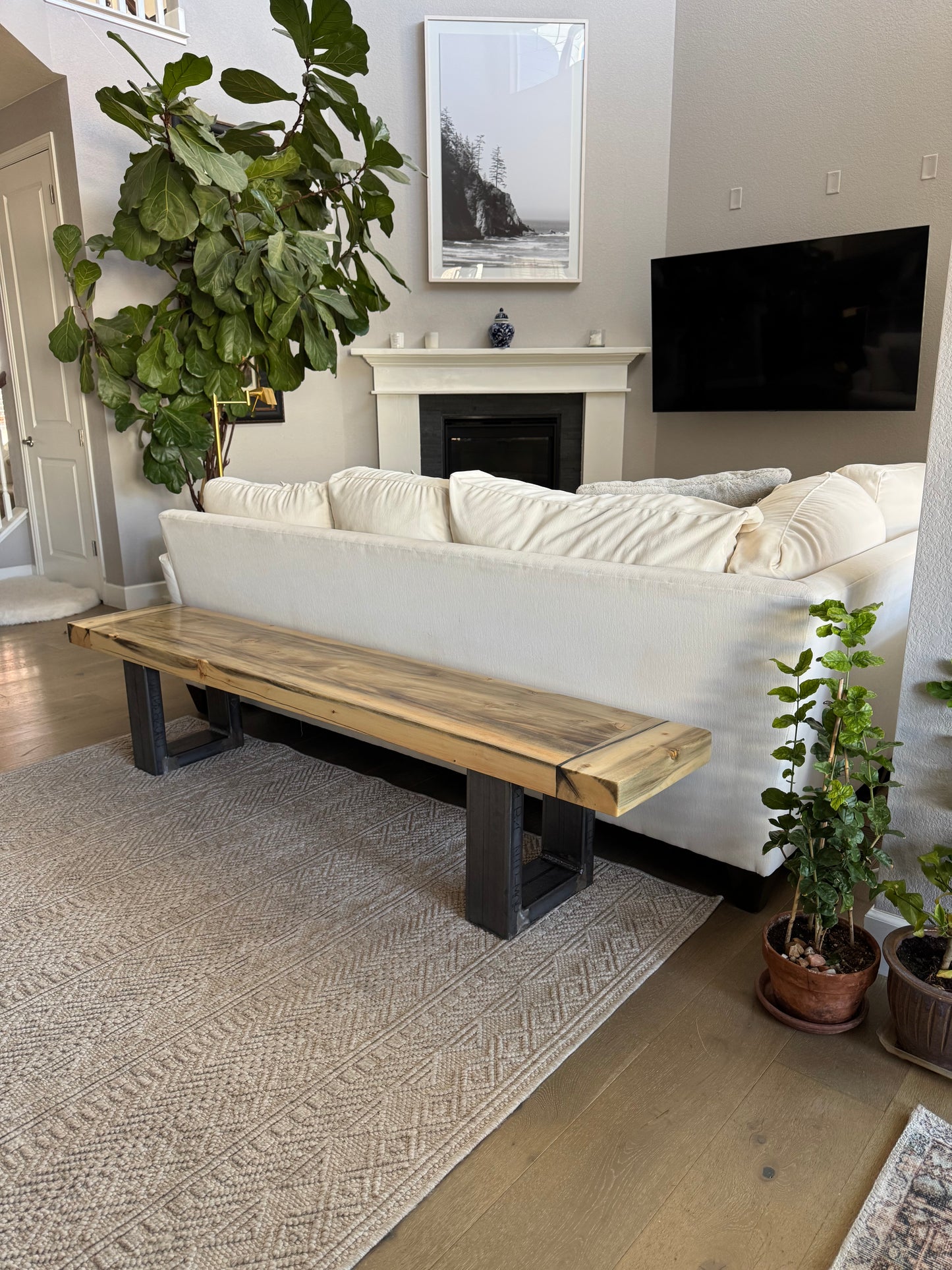 This Bench => 83” Long x 15” Wide x 18” Tall | 2 3/4” Thick Top