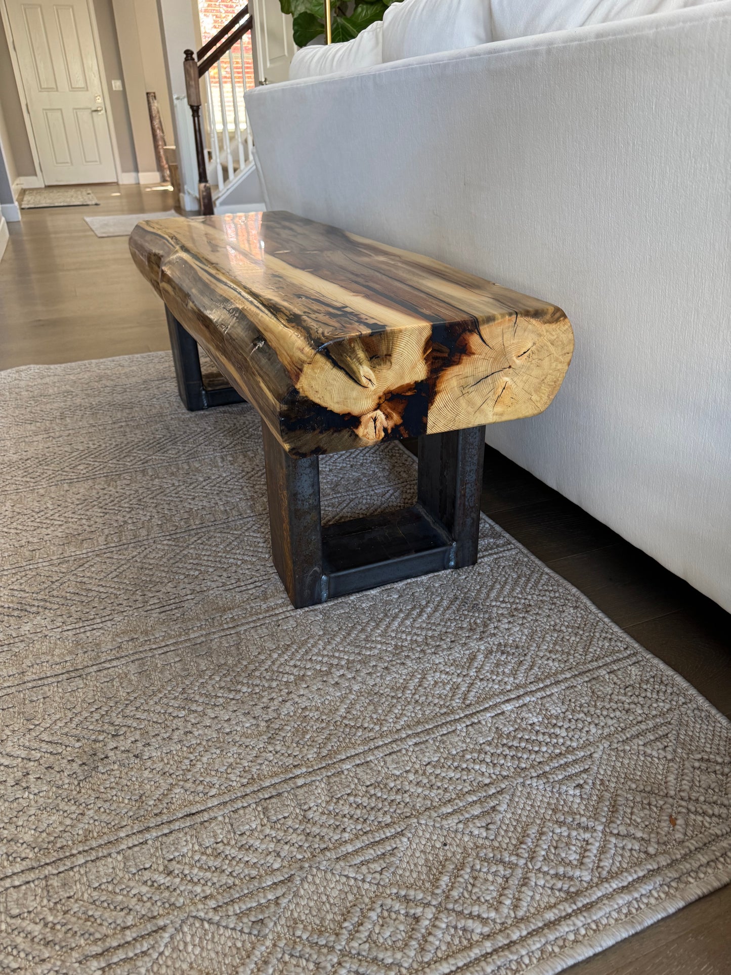 This Bench => 51 1/2” Long x 17” Wide x 18” Tall | 6” Thick Top